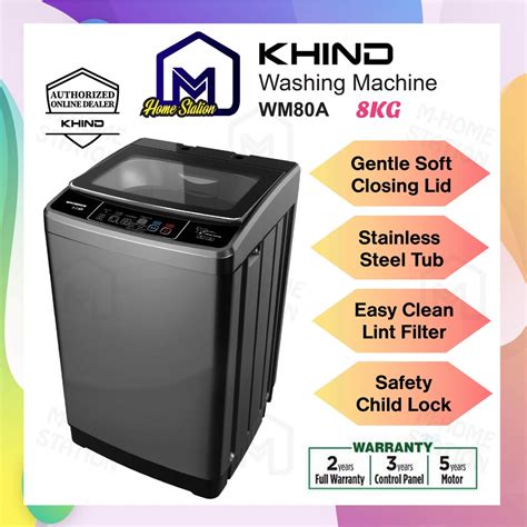 Khind Fully Auto Washing Machine Kg Mesin Basuh Wm A Kg