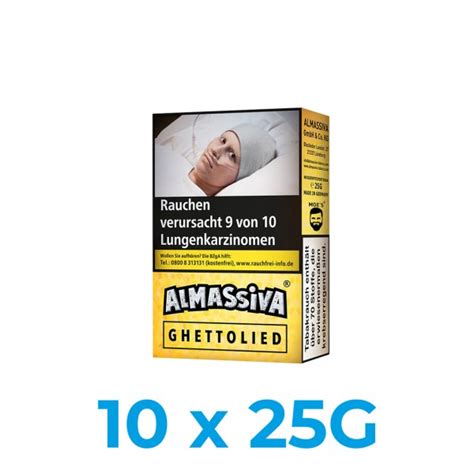 Buy Al Massiva Ghettolied 250g Hookah Tobacco 10x25g At AEON Hookah