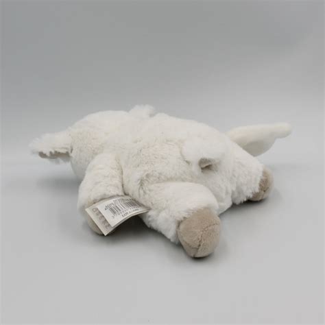 Doudou Et Compagnie Mouton Blanc Beige Mouchoir