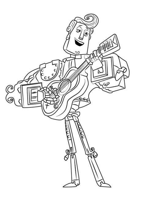 Pablo Rodriguez From The Book Of Life Coloring Page Free Printable