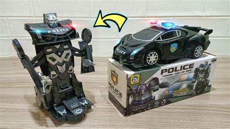 Unboxing Mobil Mobilan Polisi Robot Venom Police Car Toys YouTube