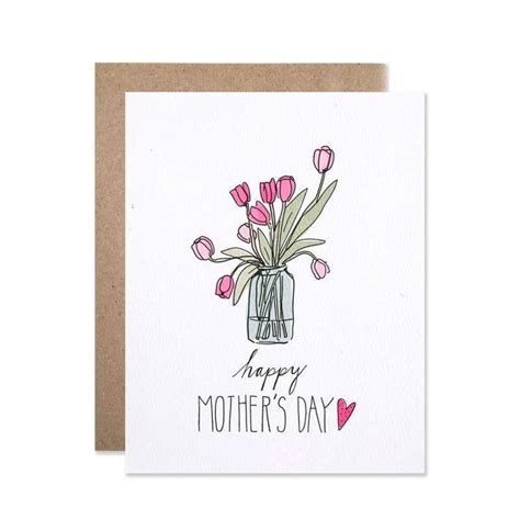 Mother’s Day Tulips Card | Tulips card, Mother's day gift card, Happy ...