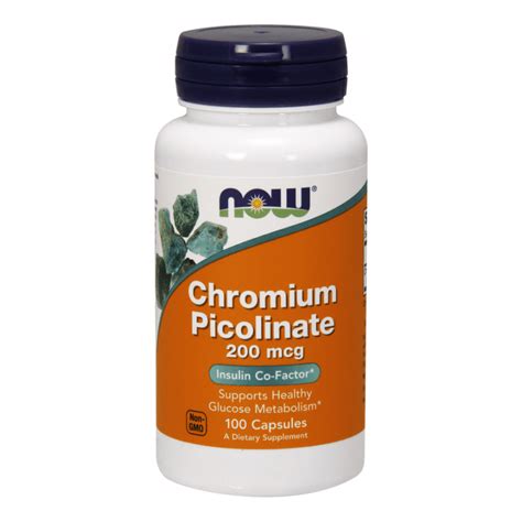 Now Foods Chromium Picolinate 200mcg 100 Caps Mz Store