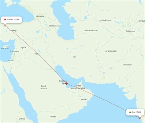 All Flight Routes From Ankara To Goa ESB To GOI Flight Routes