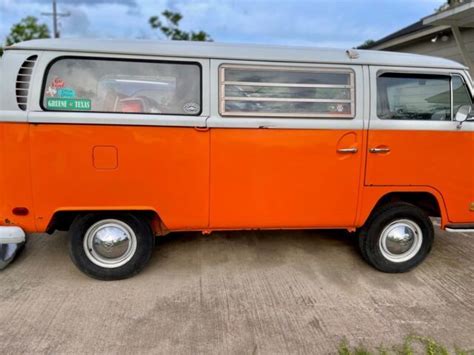 1970 Volkswagen Microbus Van Orange Rwd Manual Classic Volkswagen Microbus 1970 For Sale