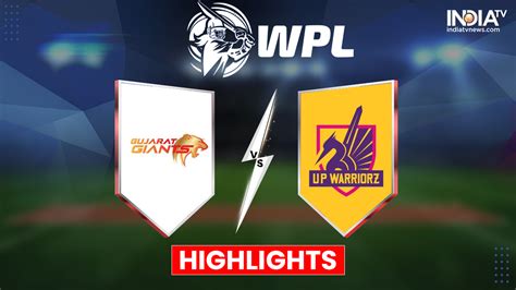 GGT Vs UPW WPL 2023 Highlights UPW Win The Last Over Thriller RCB