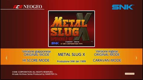 Aca Neogeo Metal Slug X Switch First Look On Nintendo Switch