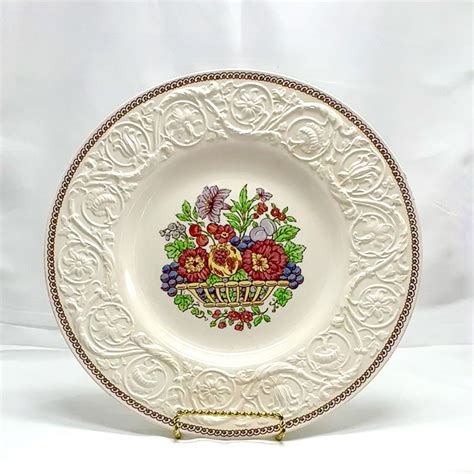 Vintage Wedgwood Patrician Dinner Plate Windermere Pattern Etsy