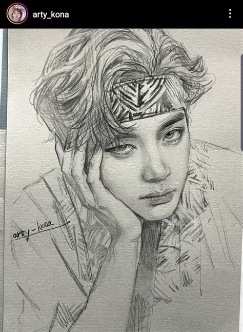 Pin By Natalia Leal On Dibujos De Bts Face Art Drawing Bts Drawings