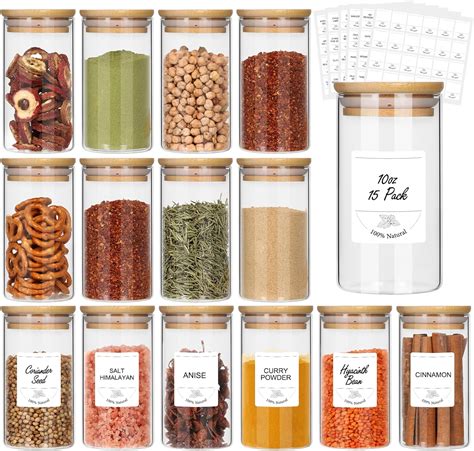 Amazon STARSIDE Set Of 15 10 Oz Glass Food Storage Containers Jars