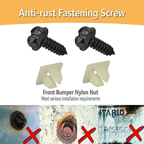 Black License Plate Screws - Rust-proof Stainless Steel Screws, 3/4 ...