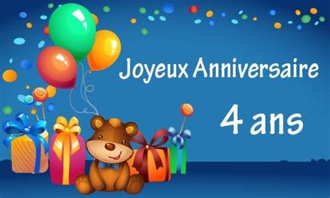 Image Joyeux Anniversaire Garcon 4 Ans Texte Joyeux Anniversaire 70 Ans