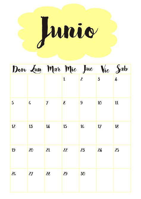 Calendario 6 Junio