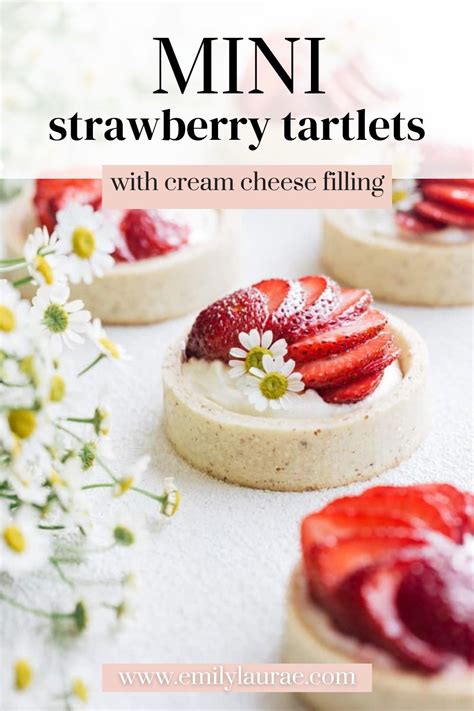 Mini Strawberry Tartlets With Cream Cheese Filling Recipe In