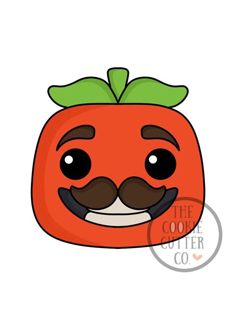 Fortnite Tomato Head cookie cutter – The Cookie Cutter Co