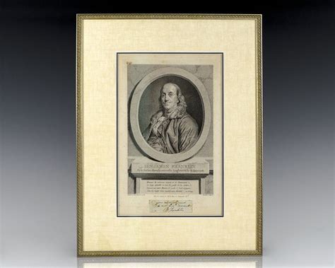 Benjamin Franklin Autograph Note Signed