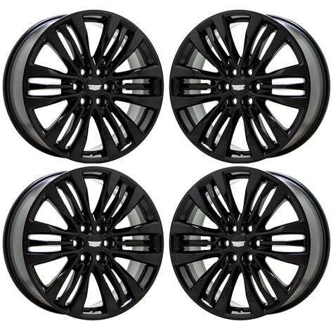 cadillac xt gloss black wheels rims factory oem set