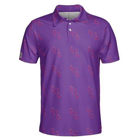 Purple And Pink Golf Polo Shirt Unisex Etsy