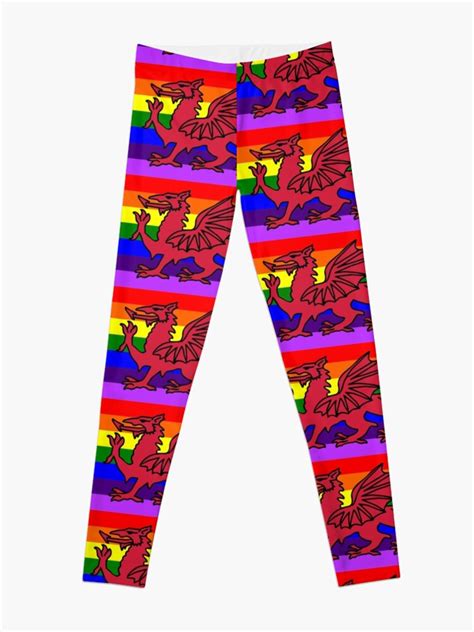 Welsh Gay Pride Flag Wales Leggings By Sweetsixty Redbubble