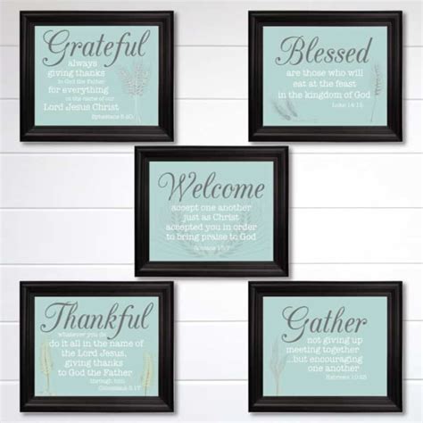 Fall Printables with Bible Verses: BLESSED, GATHER, GRATEFUL, THANKFUL ...