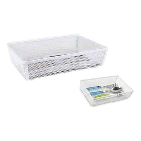 Organizador Para Cubiertos Confortime Metal Blanco X X