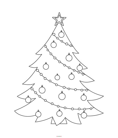 Coloriage De Sapin De Noel Imprimer