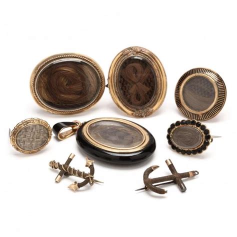 Collection of Victorian Mourning Jewelry (Lot 34 - Collection of Estate ...