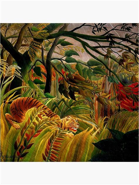 "Henri Rousseau tiger painting" Poster for Sale by greenerfields ...