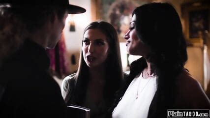 Lesbian Couple Convert Priest By Facesit And Sucking Him Off