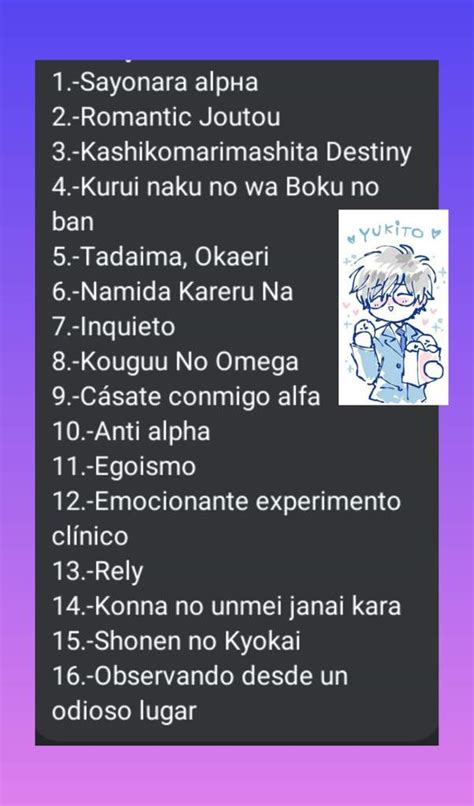 Algunos nombres de manhwas Yaoi Amino Español Amino