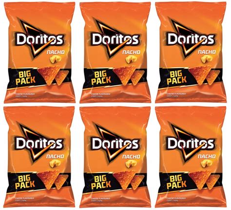 6x Doritos Chipsy Nachosy kukurydziane o smaku Serowym SER DUŻA PACZKA