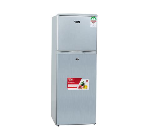 Von Vart 19dhs Double Door Fridge 138l Silver Ke