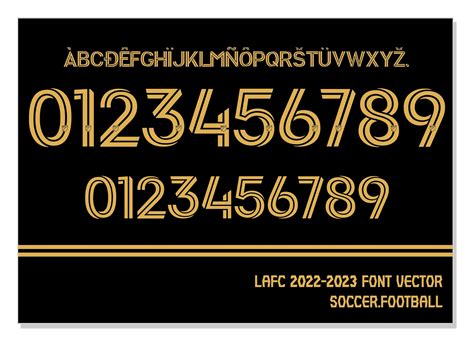 Font Vector Jersey Los Angeles Fc Font Svg Ai Eps Etsy