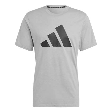 Adidas Train Essentials Feelready Logo Training T Shirt T Skjorte Herre Grå Trenings T