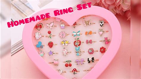 Diy Homemade Cute Ring Set At Home How To Make Cute Ring Set Youtube