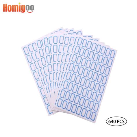 Homigoo- 640PCS Self Adhesive Blank Price Sticker Name Stickers Name ...