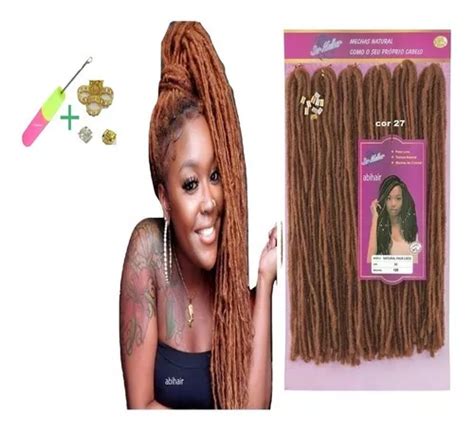 Extensiones de cabello pelo sintético faux locs Ser Mulher estilo