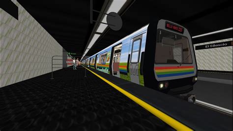 Openbve Línea 2 del metro de Caracas con el Tren S1 Panelada desde El