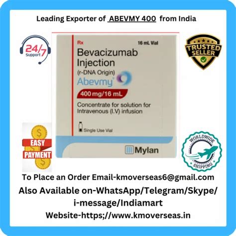 Abevmy Bevacizumab 400 Mg Injection At Rs 15000 Bevacizumab In Nagpur