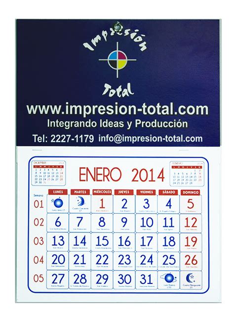 Impresión De Calendarios Impresion Total