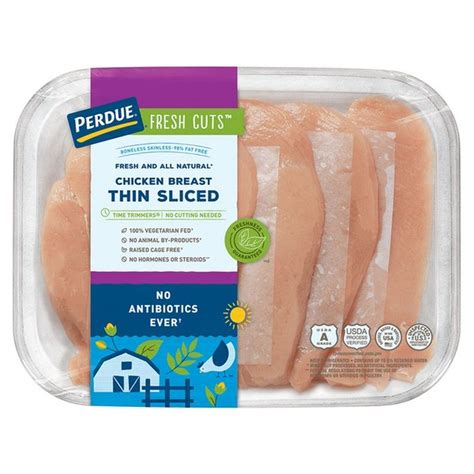 Perdue Thin Sliced Boneless Chicken Breasts Lb Instacart