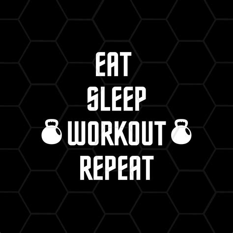 Eat Sleep Workout Repeat Png Fitness Lovers Png Funny Etsy