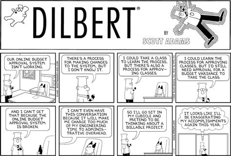 Process Management Cartoon Dilbert Ponders The Process Of Creating