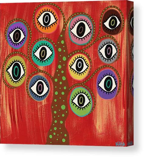 Evil Eye Tree Painting