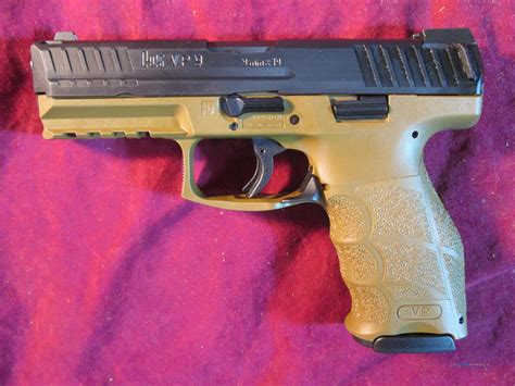 HK VP9 FLAT DARK EARTH 9MM LE STRIK For Sale At Gunsamerica