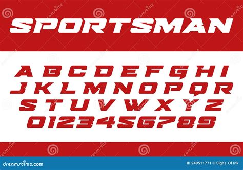 Speed Fonts Racing Number Letter Logo Stock Vector Illustration Of