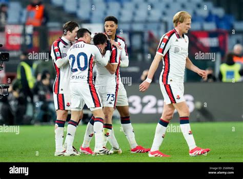 Patrizio Masini Of Genoa Cfc Celebrates After Scoring First Goal During