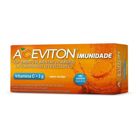 Vitamina C Aceviton 1g 10 Comprimidos Efervecentes Shopee Brasil