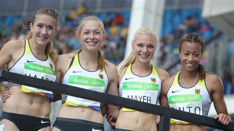 Deutsche Sprint Staffel Der Frauen Vierte Olympia 2016 Bild De