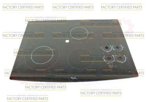 W10401232 Whirlpool Range Main Cooktop Glass Black Amre Supply